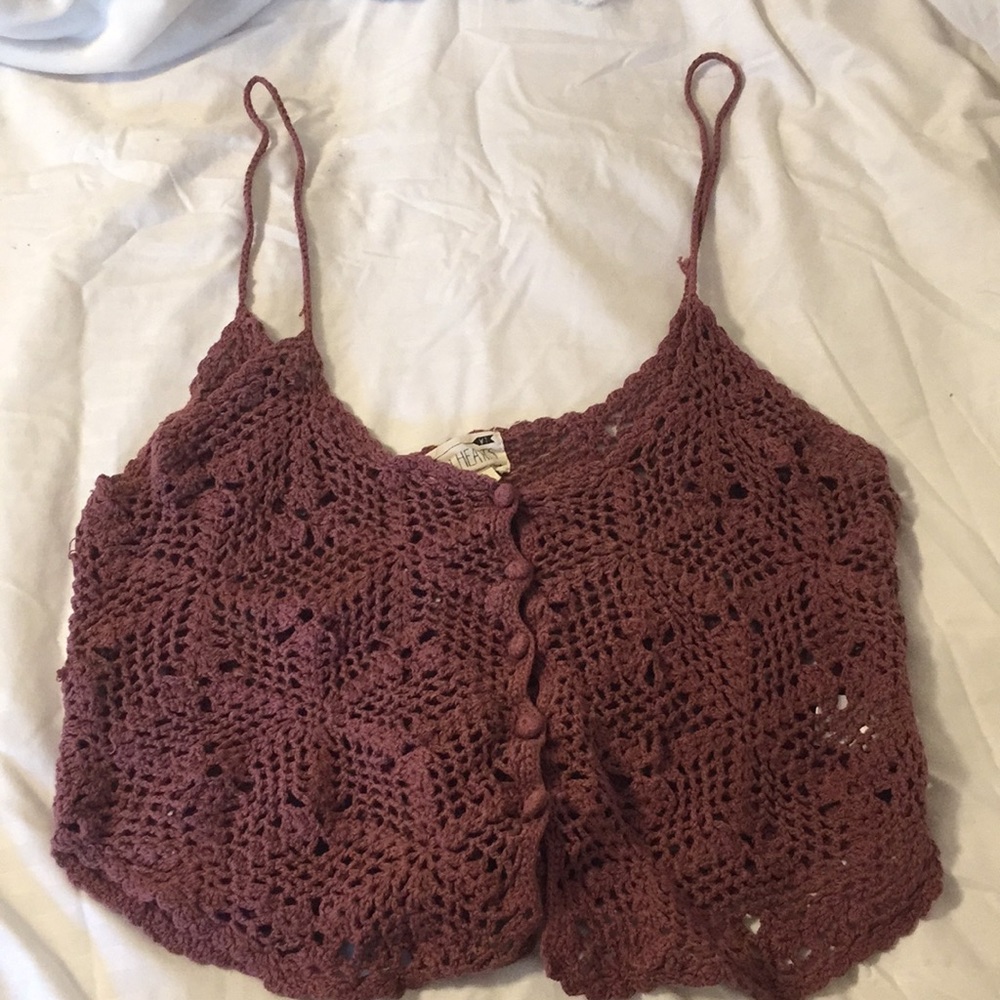 LA Hearts crochet tank
